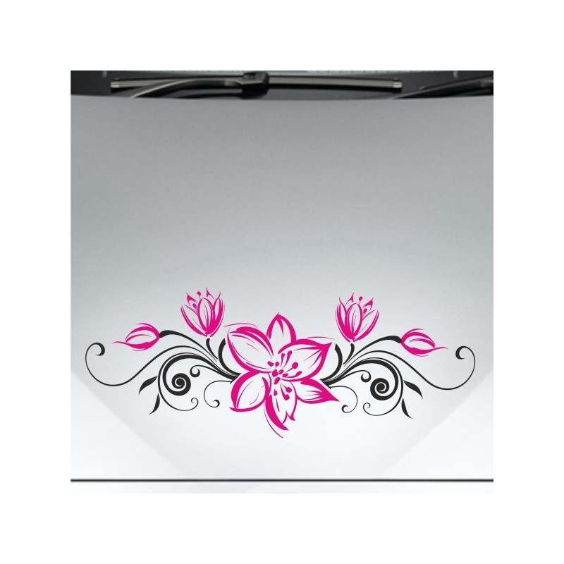 Aufkleber SET 2farbig Auto Seitendekor Tribal Car Style Blumen Gecko Landschaft Totenkopf Feder Vogel Rosen Tattoo Musik Strand