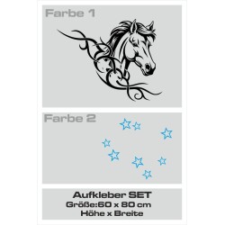 Aufkleber SET 2farbig Auto Seitendekor Tribal Car Style Blumen Gecko Landschaft Totenkopf Feder Vogel Rosen Tattoo Musik Strand