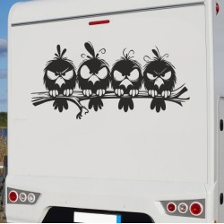 Aufkleber Wohnmobil Wohnwagen Reise Camping Auto Reisemobil Möwe Meer Kompass Globus Strand Palme Urlaub Spruch Familie Zuhause