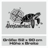 Aufkleber Wohnmobil Wohnwagen Reise Camping Auto Reisemobil Möwe Meer Kompass Globus Strand Palme Urlaub Spruch Familie Zuhause