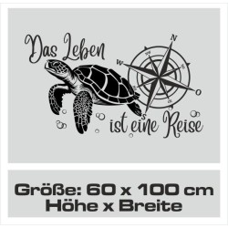 Aufkleber Wohnmobil Wohnwagen Reise Camping Auto Reisemobil Möwe Meer Kompass Globus Strand Palme Urlaub Spruch Familie Zuhause