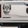 Aufkleber Pick UP Dodge Gelände Offroad Widder RAM Dekor Streifen Amerikanische Flagge Amerika BIG WHEEL Viper