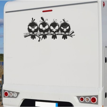 Aufkleber Wohnmobil Wohnwagen Reise Camping Auto Reisemobil Möwe Meer Kompass Globus Strand Palme Urlaub Spruch Familie Zuhause