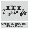 Wandaufkleber Wandtattoo Aufkleber Wand Weihnachten X-MAS Merry Christmas Kugel Schmuck  Weihnachtsbäckerei Backen Plätzen Backh