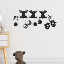 Wandaufkleber Wandtattoo Aufkleber Wand Weihnachten X-MAS Merry Christmas Kugel Schmuck  Weihnachtsbäckerei Backen Plätzen Backh
