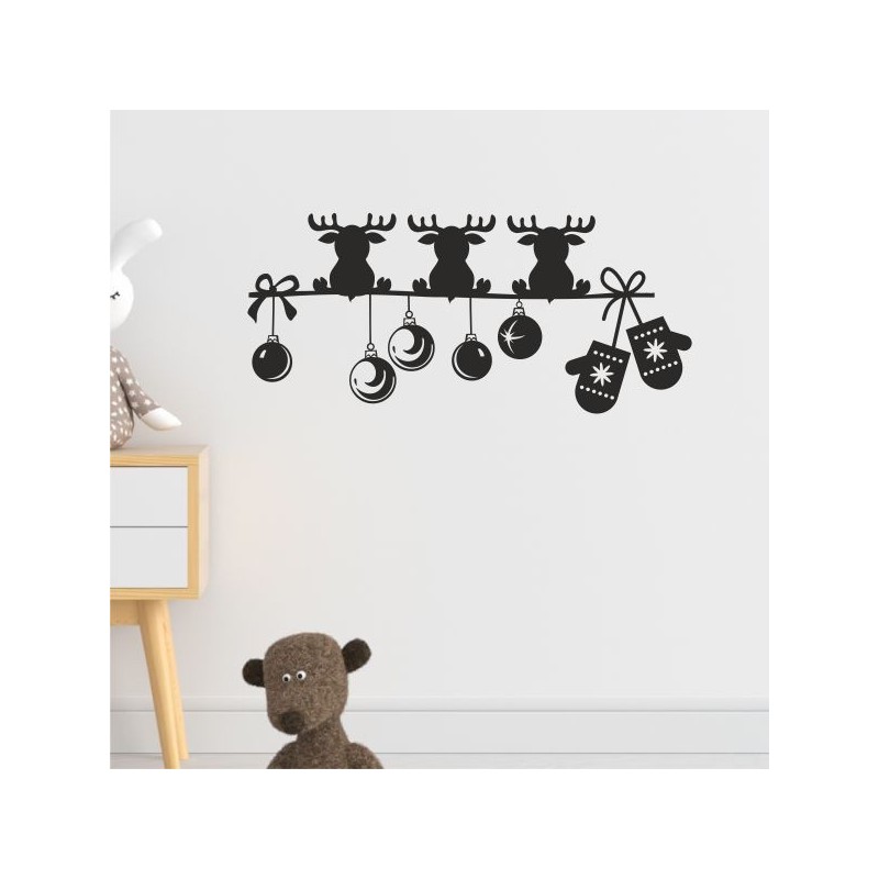 Wandaufkleber Wandtattoo Aufkleber Wand Weihnachten X-MAS Merry Christmas Kugel Schmuck  Weihnachtsbäckerei Backen Plätzen Backh
