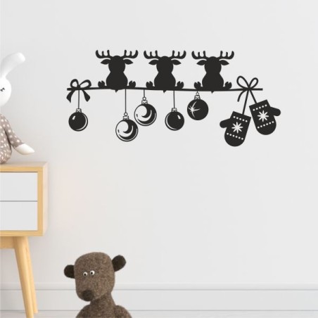 Wandaufkleber Wandtattoo Aufkleber Wand Weihnachten X-MAS Merry Christmas Kugel Schmuck  Weihnachtsbäckerei Backen Plätzen Backh