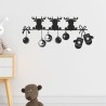 Wandaufkleber Wandtattoo Aufkleber Wand Weihnachten X-MAS Merry Christmas Kugel Schmuck  Weihnachtsbäckerei Backen Plätzen Backh
