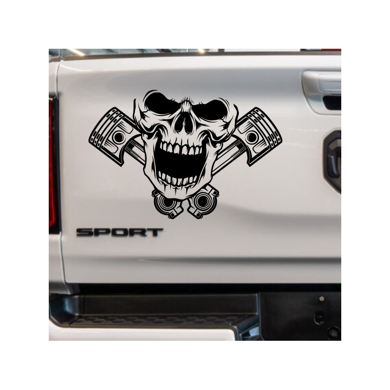 Aufkleber Pick UP Dodge Gelände Offroad Widder RAM Dekor Streifen Amerikanische Flagge Amerika BIG WHEEL Viper