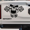 Aufkleber Pick UP Dodge Gelände Offroad Widder RAM Dekor Streifen Amerikanische Flagge Amerika BIG WHEEL Viper