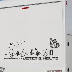 Aufkleber Wohnmobil Wohnwagen Reise Camping Auto Reisemobil Möwe Meer Kompass Globus Strand Palme Urlaub Spruch Familie Zuhause