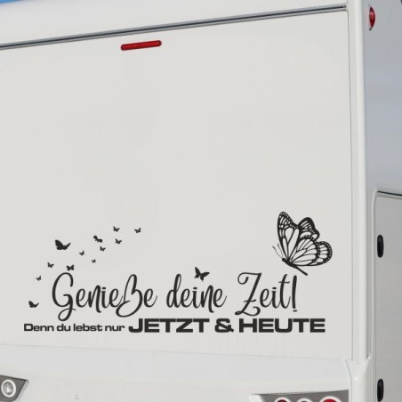 Aufkleber Wohnmobil Wohnwagen Reise Camping Auto Reisemobil Möwe Meer Kompass Globus Strand Palme Urlaub Spruch Familie Zuhause