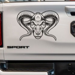 Aufkleber Pick UP Dodge Gelände Offroad Widder RAM Dekor Streifen Amerikanische Flagge Amerika BIG WHEEL Viper