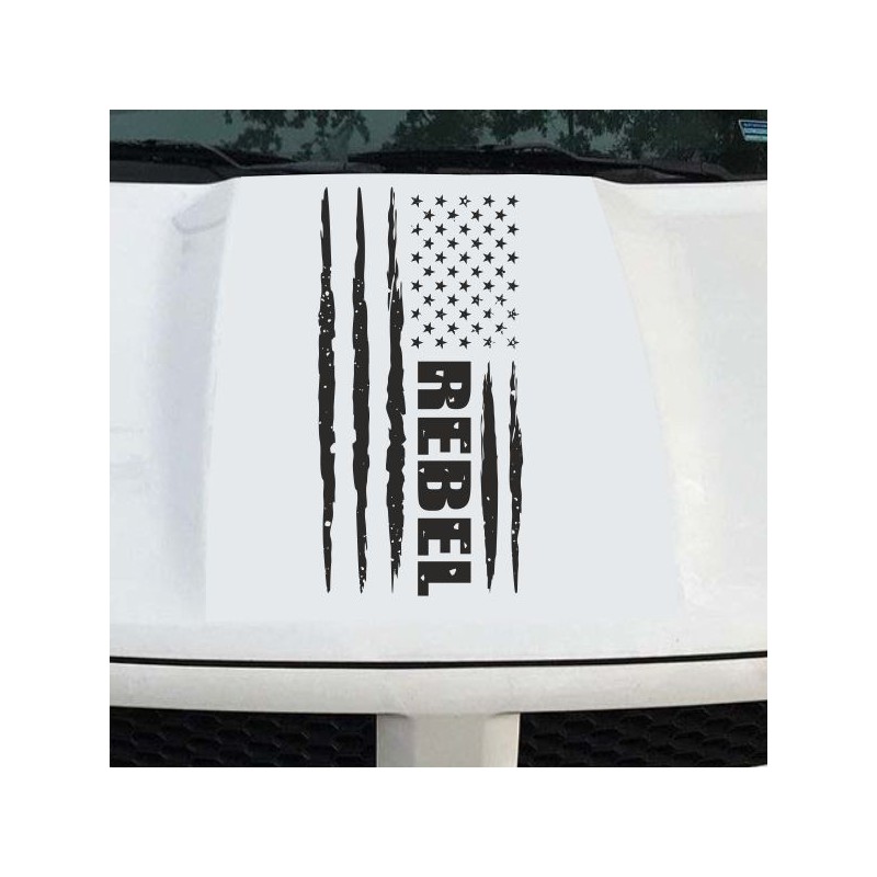 Aufkleber Pick UP Dodge Gelände Offroad Widder RAM Dekor Streifen Amerikanische Flagge Amerika BIG WHEEL Viper