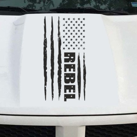 Aufkleber Pick UP Dodge Gelände Offroad Widder RAM Dekor Streifen Amerikanische Flagge Amerika BIG WHEEL Viper