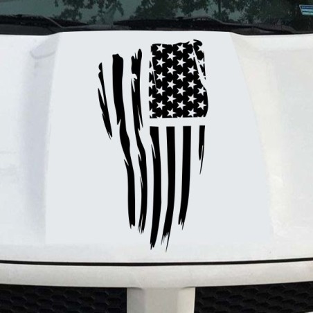 Aufkleber Pick UP Dodge Gelände Offroad Widder RAM Dekor Streifen Amerikanische Flagge Amerika BIG WHEEL Viper