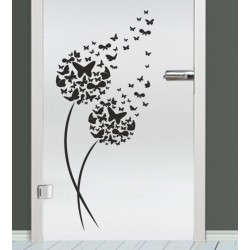Aufkleber Glas Dekor Fenster Dusche Duschkabine Glas Tür Glastür Schaufenster Beschriftung Spa Wellness Meer Delphin Rose Wasser