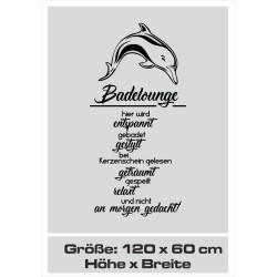 Aufkleber Glas Dekor Fenster Dusche Duschkabine Glas Tür Glastür Schaufenster Beschriftung Spa Wellness Meer Delphin Rose Wasser