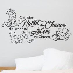 Wandaufkleber Wandtattoo Träume Dreams Traumfänger Feder Teufel Teufelchen Liebe Sex Leidenschaft Schriftzüge Feder Engel