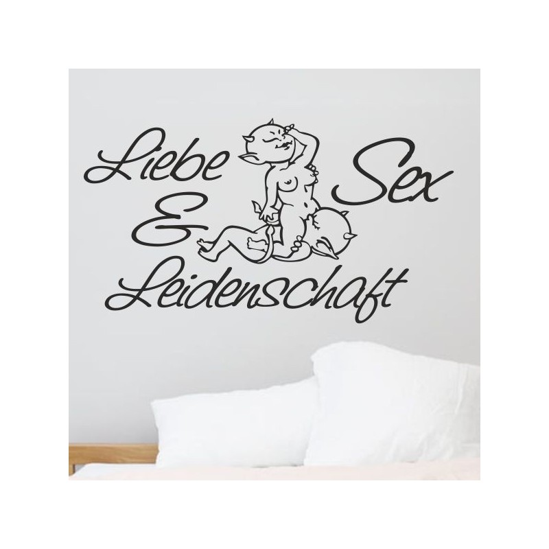 Wandaufkleber Wandtattoo Träume Dreams Traumfänger Feder Teufel Teufelchen Liebe Sex Leidenschaft Schriftzüge Feder Engel