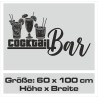 Wandaufkleber Küche Cocktail Bar Cocktails Gläser Essen Aufkleber Wand Wandtattoo 01