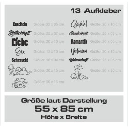 Wandaufkleber Wandtattoo Träume Dreams Traumfänger Feder Teufel Teufelchen Liebe Sex Leidenschaft Schriftzüge Feder Engel