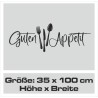 Wandaufkleber Küche Guten Appetit Besteck Kochen Essen Aufkleber Wand Wandtattoo 02