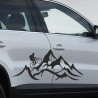 Aufkleber SET Offroad 4x4 Berge Alpen Cross Fahrrad Biker Landschaft Dekor Auto 18