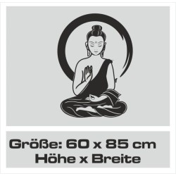 Wand Aufkleber Tattoo Wand Yoga Buddha Buddhist Glaube Gott Mönch Erholung Entspannung Sport Relax Innere Ruhe Gleichgewicht