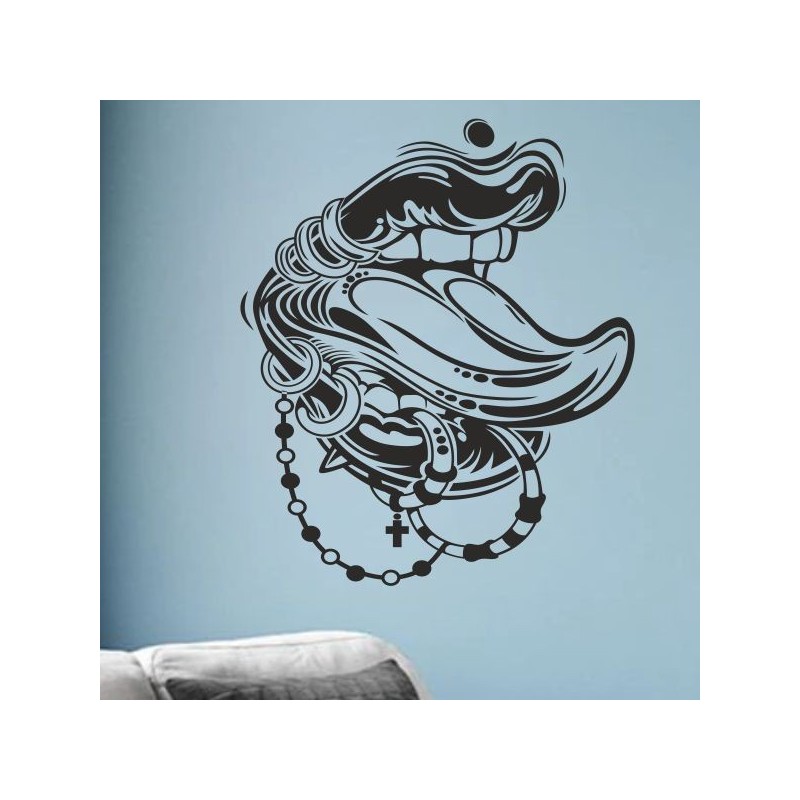 Wandaufkleber Wandtattoo Sprüche Yoga Sugar Skull Bulli Bus Familie Endlosschleife Mandala Buddha Drache Liebe Faultier