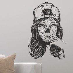 Wandaufkleber Wandtattoo Sprüche Yoga Sugar Skull Bulli Bus Familie Endlosschleife Mandala Buddha Drache Liebe Faultier