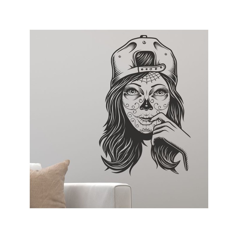 Wandaufkleber Wandtattoo Sprüche Yoga Sugar Skull Bulli Bus Familie Endlosschleife Mandala Buddha Drache Liebe Faultier