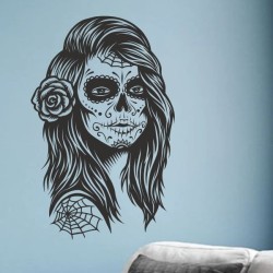 Wandaufkleber Wandtattoo Sprüche Yoga Sugar Skull Bulli Bus Familie Endlosschleife Mandala Buddha Drache Liebe Faultier