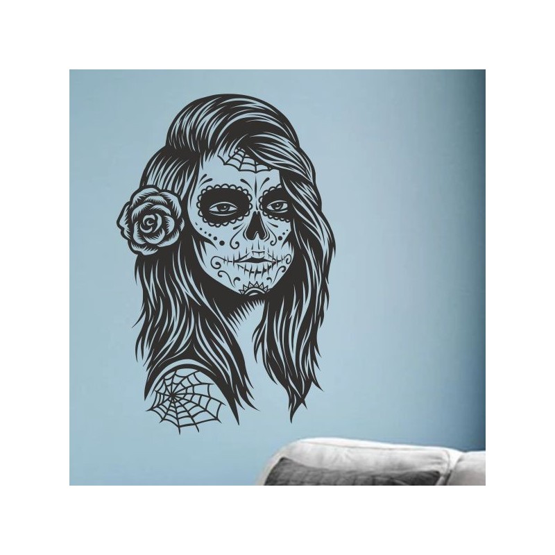 Wandaufkleber Wandtattoo Sprüche Yoga Sugar Skull Bulli Bus Familie Endlosschleife Mandala Buddha Drache Liebe Faultier