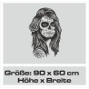 Wandaufkleber Wandtattoo Sprüche Yoga Sugar Skull Bulli Bus Familie Endlosschleife Mandala Buddha Drache Liebe Faultier