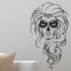 Wandaufkleber Wandtattoo Sprüche Yoga Sugar Skull Bulli Bus Familie Endlosschleife Mandala Buddha Drache Liebe Faultier