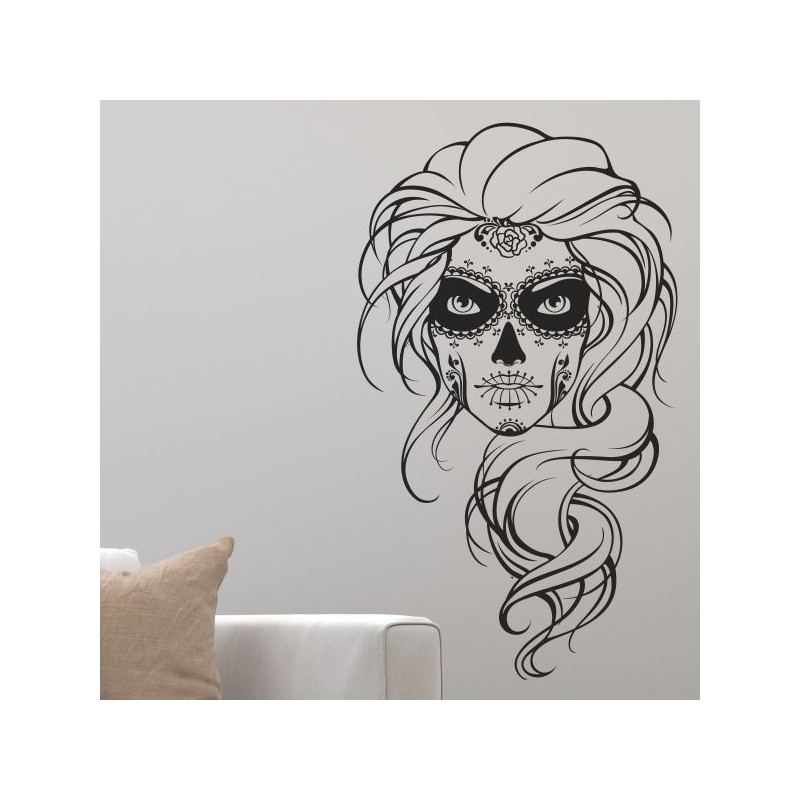 Wandaufkleber Wandtattoo Sprüche Yoga Sugar Skull Bulli Bus Familie Endlosschleife Mandala Buddha Drache Liebe Faultier