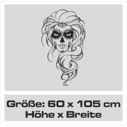 Wandaufkleber Wandtattoo Sprüche Yoga Sugar Skull Bulli Bus Familie Endlosschleife Mandala Buddha Drache Liebe Faultier