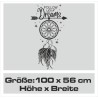 Wandaufkleber Traumfänger Follow your Dreams Traum Träume Aufkleber Wand Wandtattoo 02