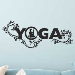 Wand Aufkleber Tattoo Wand Yoga Buddha Buddhist Glaube Gott Mönch Erholung Entspannung Sport Relax Innere Ruhe Gleichgewicht