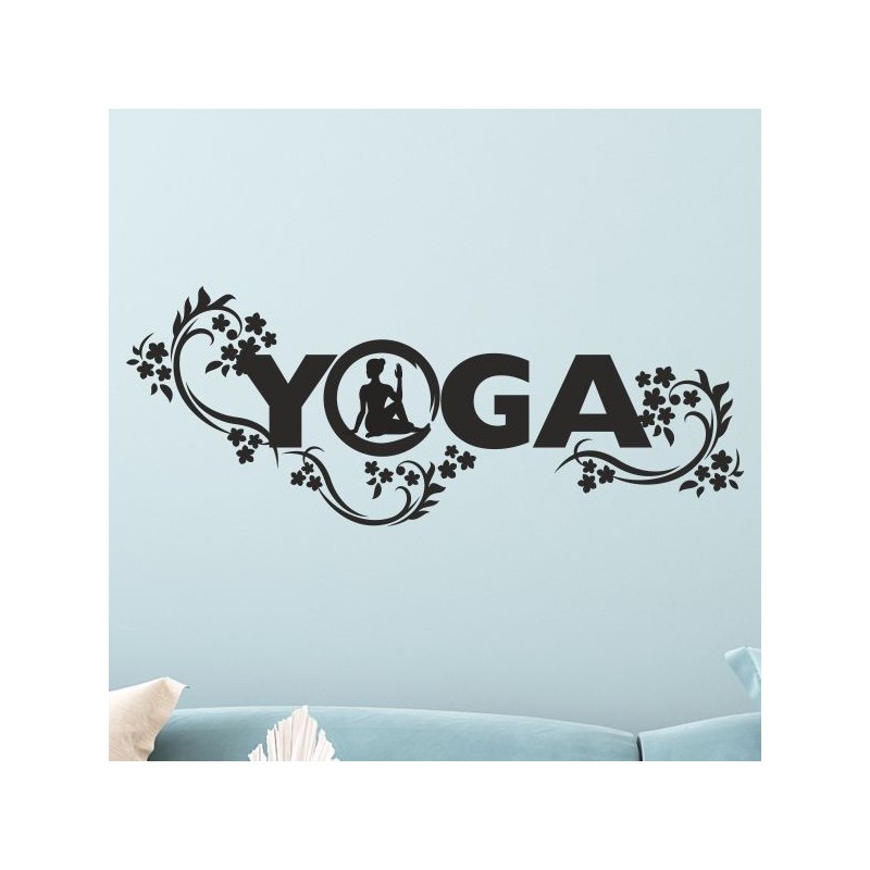 Wand Aufkleber Tattoo Wand Yoga Buddha Buddhist Glaube Gott Mönch Erholung Entspannung Sport Relax Innere Ruhe Gleichgewicht