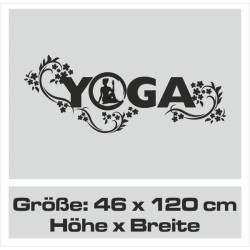 Wand Aufkleber Tattoo Wand Yoga Buddha Buddhist Glaube Gott Mönch Erholung Entspannung Sport Relax Innere Ruhe Gleichgewicht