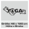 Wand Aufkleber Tattoo Wand Yoga Buddha Buddhist Glaube Gott Mönch Erholung Entspannung Sport Relax Innere Ruhe Gleichgewicht