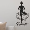 Wand Aufkleber Tattoo Wand Yoga Buddha Buddhist Glaube Gott Mönch Erholung Entspannung Sport Relax Innere Ruhe Gleichgewicht