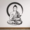 Wand Aufkleber Tattoo Wand Yoga Buddha Buddhist Glaube Gott Mönch Erholung Entspannung Sport Relax Innere Ruhe Gleichgewicht