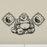 Wand Aufkleber Tattoo Wand Yoga Buddha Buddhist Glaube Gott Mönch Erholung Entspannung Sport Relax Innere Ruhe Gleichgewicht