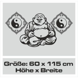 Wand Aufkleber Tattoo Wand Yoga Buddha Buddhist Glaube Gott Mönch Erholung Entspannung Sport Relax Innere Ruhe Gleichgewicht