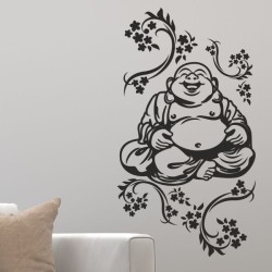 Wand Aufkleber Tattoo Wand Yoga Buddha Buddhist Glaube Gott Mönch Erholung Entspannung Sport Relax Innere Ruhe Gleichgewicht