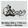 Wand Aufkleber Tattoo Wand Yoga Buddha Buddhist Glaube Gott Mönch Erholung Entspannung Sport Relax Innere Ruhe Gleichgewicht