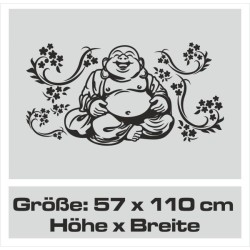 Wand Aufkleber Tattoo Wand Yoga Buddha Buddhist Glaube Gott Mönch Erholung Entspannung Sport Relax Innere Ruhe Gleichgewicht